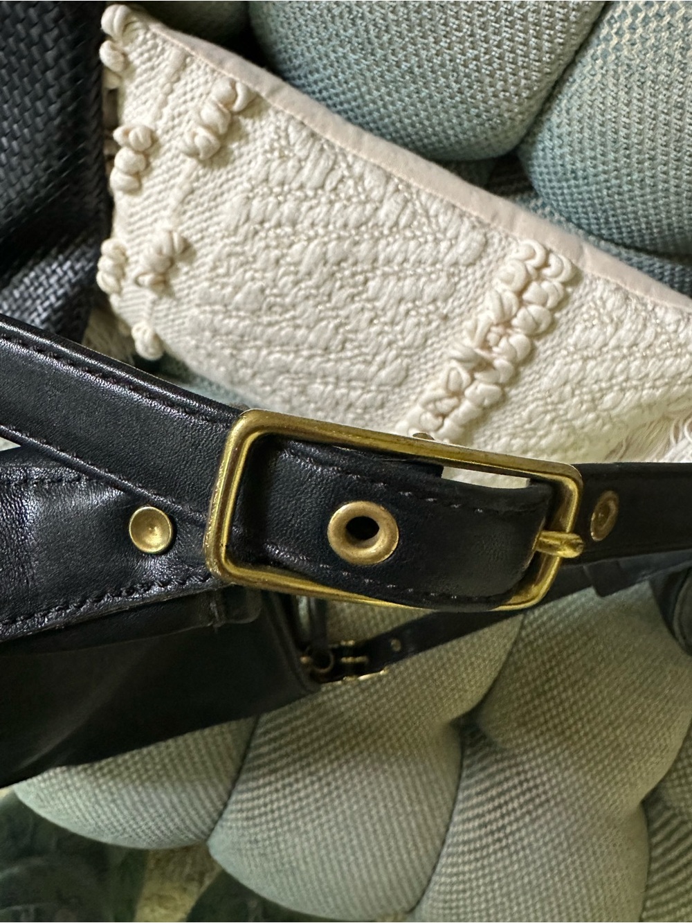 Coach Black Leather Hobo Shoulder Bag - Picture 7 of 8
